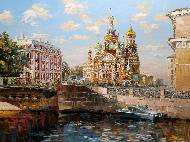 Санкт-Петербург. Вид со стороны Мойки на Спас-на-крови