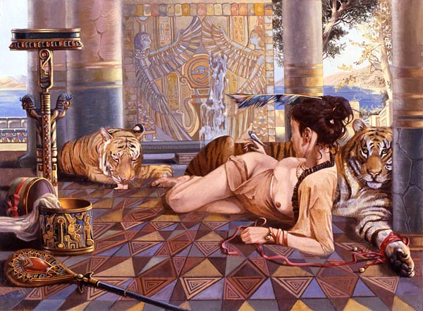 тигр египет женщина
