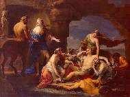 Thetis takes Achilles from the Centaur Chiron