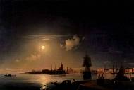 Ночь в Венеции.Холст, масло. 1847 г.