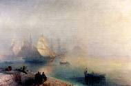 Туманное утро в Неаполе. Холст, масло. 1847 г.