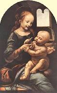 Мадонна с младенцем (Мадонна Бенуа) 1478г. Холст,масло. 