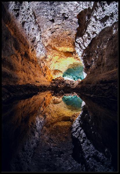 Испания,Канарские острова,о.Лансароте,пещера,Cueva De Los Verdes