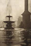 The fountain. Trafalgar square, London, early 20th century