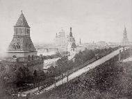 Вид храма Христа Спасителя со стороны Кремля, 1880