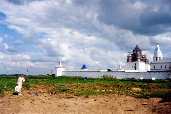 Переславль, Никитский монастырь, пейзаж, архитектура, здание, небо, поле, лето